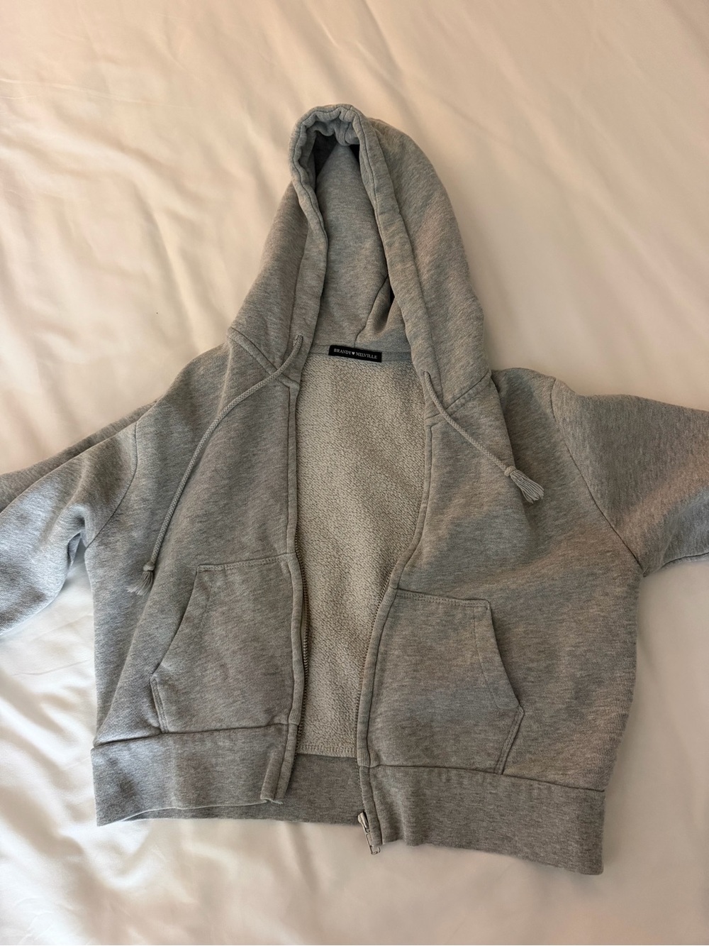 Brandy Melville Gray Crop Sweatshirt